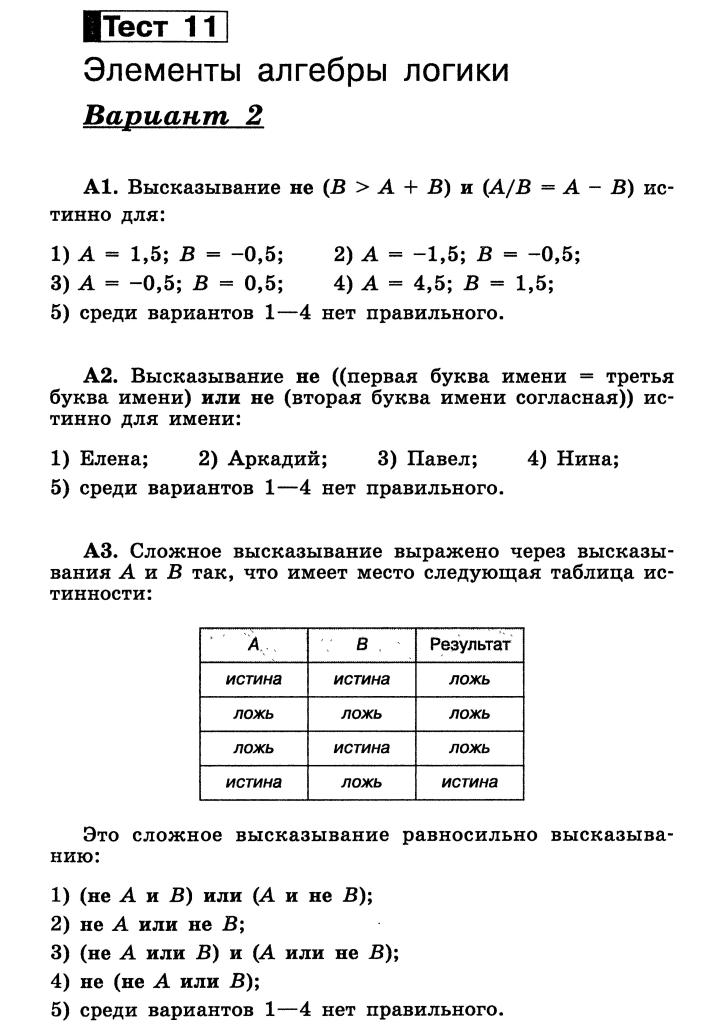 Контрольная работа по теме Логика в Cредние века